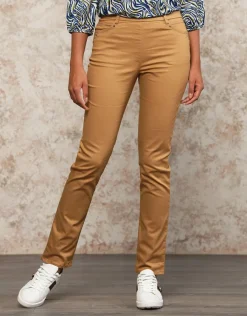Christine Laure Ajustés|Pantalons*Jegging caramel coton