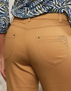 Christine Laure Ajustés|Pantalons*Jegging caramel coton