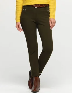 Christine Laure Slims|Pantalons*Jegging 7/8e kaki