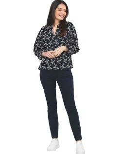 Christine Laure Slims|Pantalons*Jegging marine 7/8e