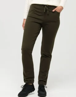 Christine Laure Droits|Pantalons*Jegging milano kaki 7/8e