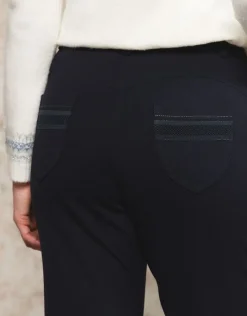 Christine Laure Ajustés|Pantalons*Jegging milano marine