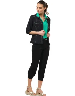 Christine Laure Pantalons*Jegging noir ceinture