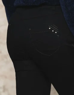 Christine Laure Ajustés|Pantalons*Jegging noir coton