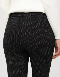 Christine Laure Ajustés|Pantalons*Jegging noir fantaisie