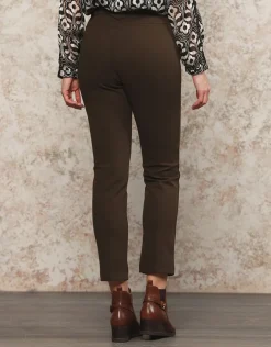 Christine Laure Ajustés|Pantalons*Jegging sergé kaki