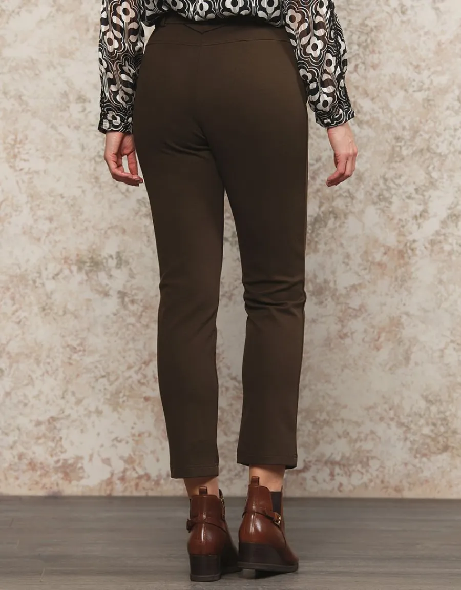 Christine Laure Ajustés|Pantalons*Jegging sergé kaki