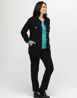 Christine Laure Droits|Pantalons*Jegging suédine noir