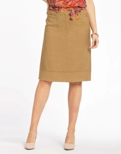 Christine Laure Jupes|Robes & Jupes*Jupe chic marron clair