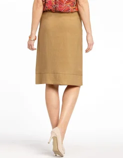 Christine Laure Jupes|Robes & Jupes*Jupe chic marron clair