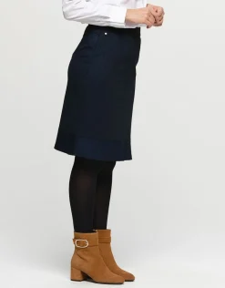 Christine Laure Jupes|Robes & Jupes*Jupe chic noir bleu