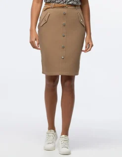 Christine Laure Jupes|Robes & Jupes*Jupe coton beige