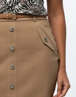 Christine Laure Jupes|Robes & Jupes*Jupe coton beige