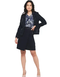 Christine Laure Jupes|Robes & Jupes*Jupe droite bleu marine