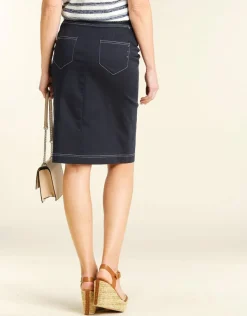 Christine Laure Jupes|Robes & Jupes*Jupe droite en denim