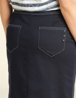 Christine Laure Jupes|Robes & Jupes*Jupe droite en denim