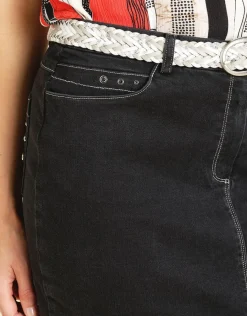 Christine Laure Jupes|Robes & Jupes*Jupe en jean noir