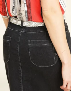 Christine Laure Jupes|Robes & Jupes*Jupe en jean noir