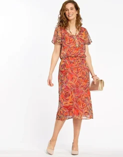 Christine Laure Jupes|Robes & Jupes*Jupe en voile marron