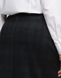 Christine Laure Jupes|Robes & Jupes*Jupe grise carreaux