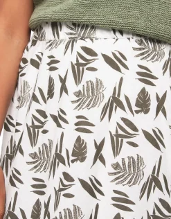 Christine Laure Jupes|Robes & Jupes*Jupe imprimé blanc coton