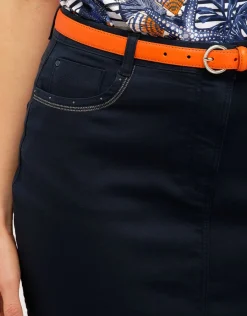 Christine Laure Jupes|Robes & Jupes*Jupe jean chic bleue