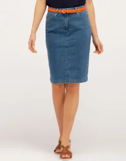 Christine Laure Jupes|Robes & Jupes*Jupe jean stretch