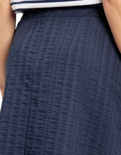 Christine Laure Jupes|Robes & Jupes*Jupe légère bleue marine