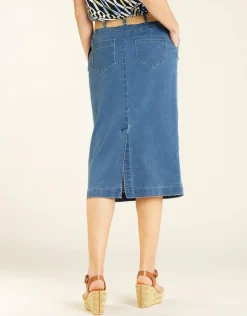 Christine Laure Jupes|Robes & Jupes*Jupe longue jean stone