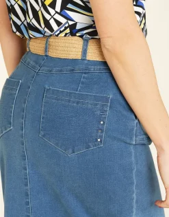 Christine Laure Jupes|Robes & Jupes*Jupe longue jean stone