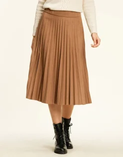 Christine Laure Jupes|Robes & Jupes*Jupe longue plissée camel