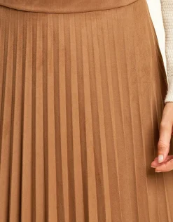 Christine Laure Jupes|Robes & Jupes*Jupe longue plissée camel