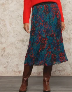 Christine Laure Jupes|Robes & Jupes*Jupe longue plissée motif
