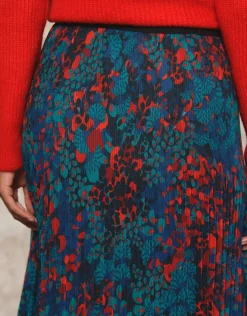 Christine Laure Jupes|Robes & Jupes*Jupe longue plissée motif