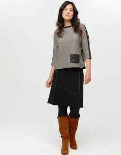 Christine Laure Jupes|Robes & Jupes*Jupe maille milano noire