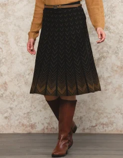 Christine Laure Jupes|Robes & Jupes*Jupe midi maille noire