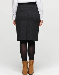 Christine Laure Jupes|Robes & Jupes*Jupe milano noire et gris