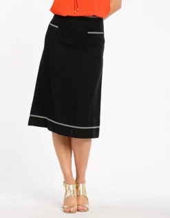 Christine Laure Jupes|Robes & Jupes*Jupe noire droite chic