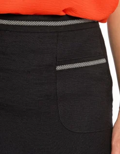 Christine Laure Jupes|Robes & Jupes*Jupe noire droite chic