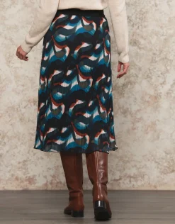 Christine Laure Jupes|Robes & Jupes*Jupe plissée motif