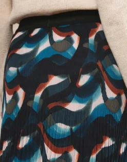 Christine Laure Jupes|Robes & Jupes*Jupe plissée motif