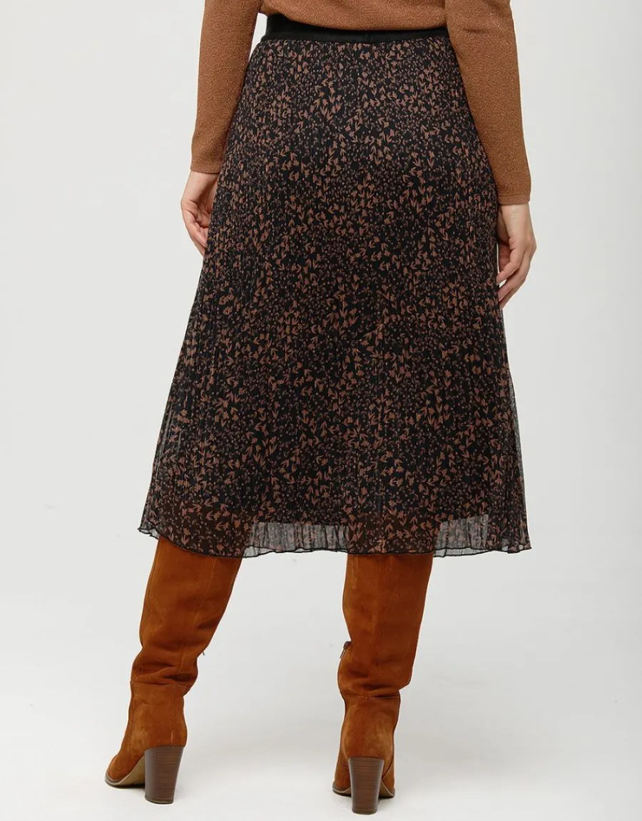 Christine Laure Jupes|Robes & Jupes*Jupe plissée motif beige