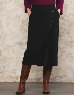 Christine Laure Jupes|Robes & Jupes*Jupe portefeuille noir