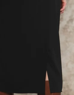 Christine Laure Jupes|Robes & Jupes*Jupe portefeuille noir