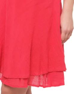 Christine Laure Jupes|Robes & Jupes*Jupe rouge coton