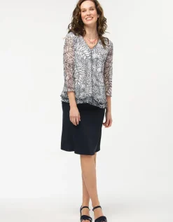 Christine Laure Jupes|Robes & Jupes*Jupe évasée marine