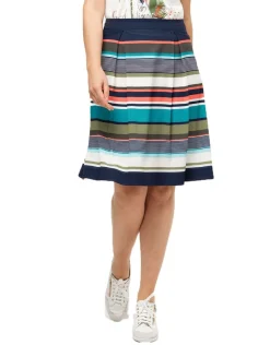 Christine Laure Jupes|Robes & Jupes*Jupe évasée rayures