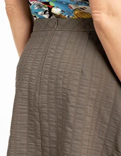 Christine Laure Jupes|Robes & Jupes*Jupe verte kaki légère