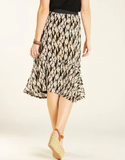 Christine Laure Jupes|Robes & Jupes*Jupon imprimé noir