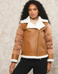 Christine Laure Manteaux|Parkas*Manteau camel effet peau